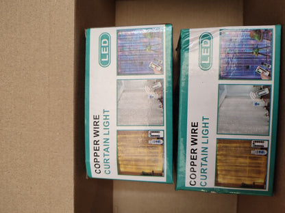 CORTINA DE LUCES 3X3 CALIDA Y MULTICOLOR METROS CON CONTROL