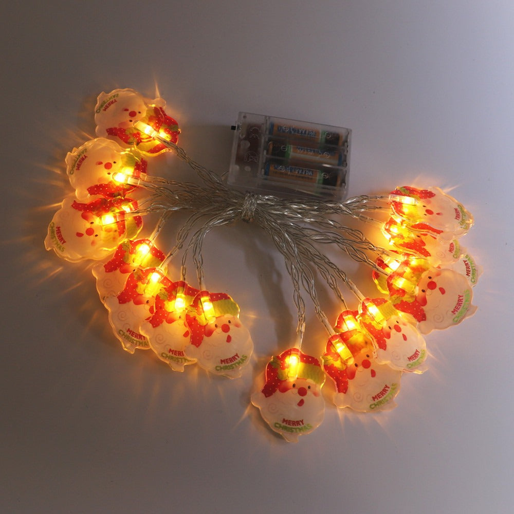 GUIRNALDAS NAVIDEÑAS SANTA LUZ LED - 1 MT